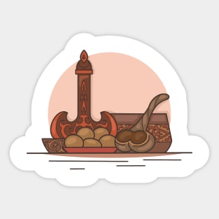 Kazakh food Sticker